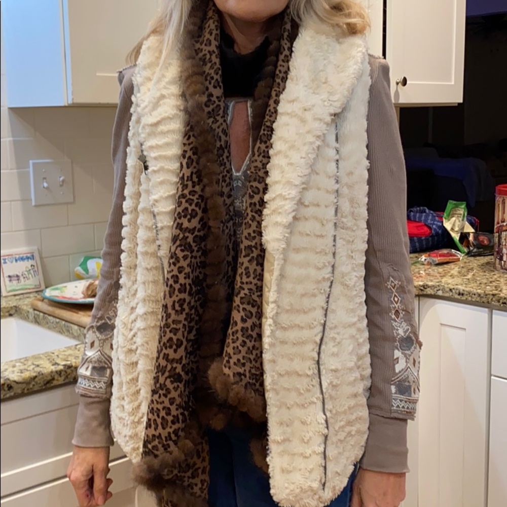 Patagonia cream colored vest very warm!